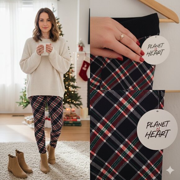 Pants - NWT Soft Full-length Leggings Lounge Wear for Fall or Holidays Size Medium
